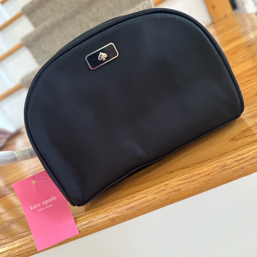 Kate Spade Black Medium Cosmetic Bag